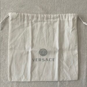 Versace White Drawstring Bag